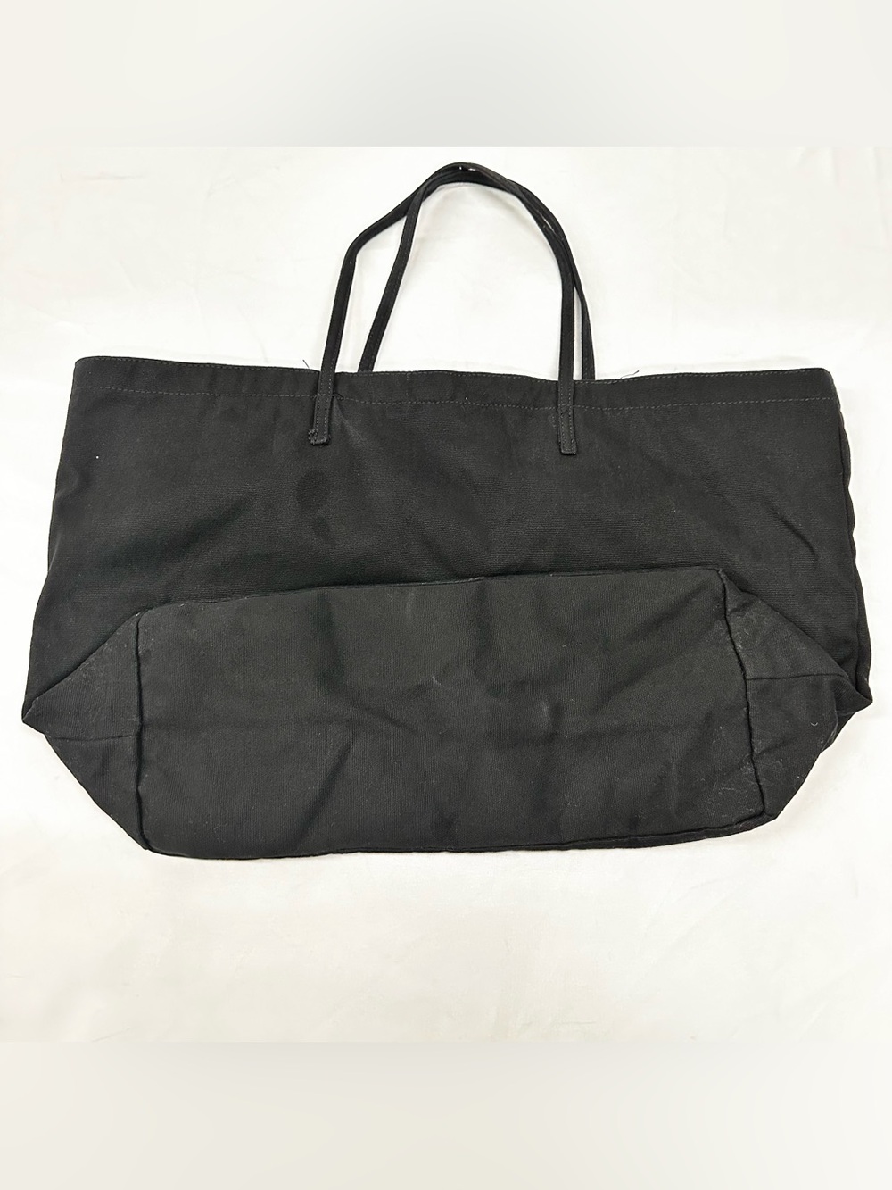 Victoria's Secret Black Tote with Pink Bow Accent - Picture 2 of 3